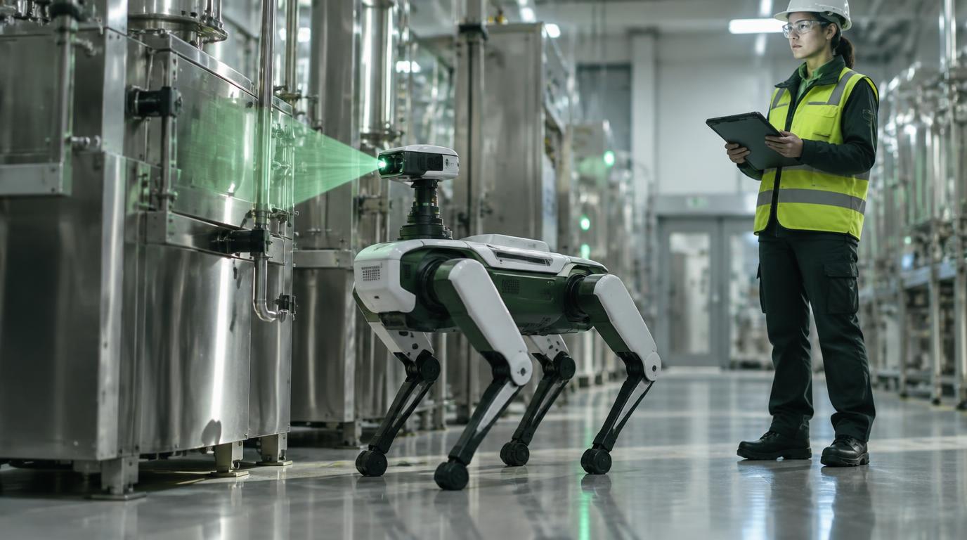 HSE machine inspection by a robot